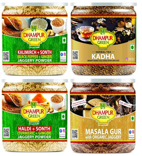 Dhampure Speciality Spiced Jaggery Powder Detox Jaggery Powder Combo