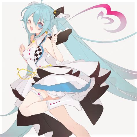 Hatsune Miku And More More Jump Miku Vocaloid And 1 More Drawn By