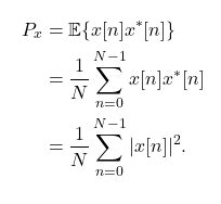 Calculate Average Signal Power Wave Walker Dsp