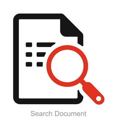 Concepto De Icono De B Squeda De Documentos Y Archivos Vector Premium