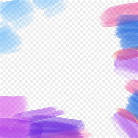 Watercolor Brush Purple Png Image L Blue Purple Ink Watercolor Pen