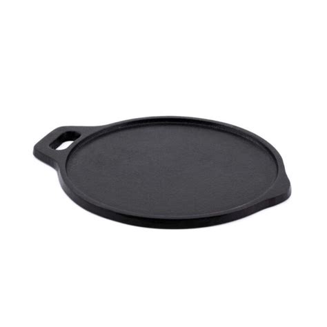 Cast Iron Cookware Pre Seasoned Dosa Tawa 12 Inch Black Flat Bottom Weaveskart Law India