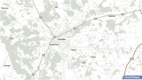 Mapa Ławy Ławy gmina Rzekuń na mapie Targeo