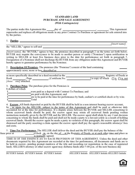 Printable Land Contract