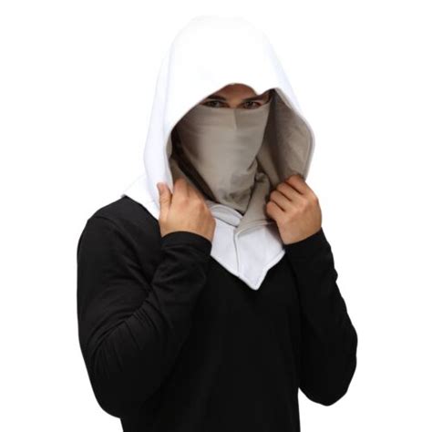 White Assassin Hood Mr Knight Mask Cape Creed Hidden Blade Ezio Costume