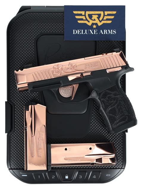 Deluxe Arms Sig Sauer Custom P365 Rose Xl With Real Rose Gold Plating