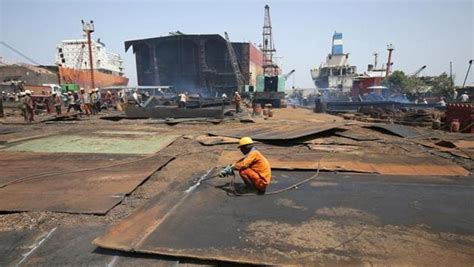 Photos A Peek Into The Worlds Largest Graveyard For Ships In Alang