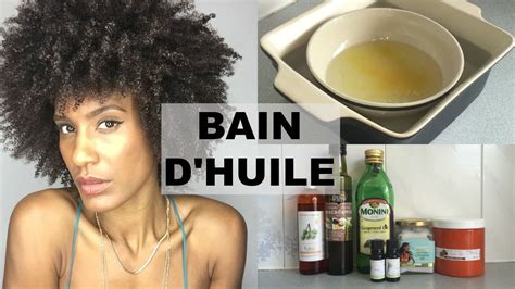 Bain D Huiles Sur Cheveux Afro Crépus Naturels Secs Abimés Cassants Youtube