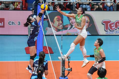 Uaap Season 85 Womens Volleyball Dlsu Foils Adamson Inches Closer To