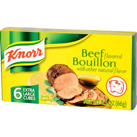 Knorr Beef Flavored Bouillon 6 Extra Large Cubes 2 3 Oz 66 G Iherb