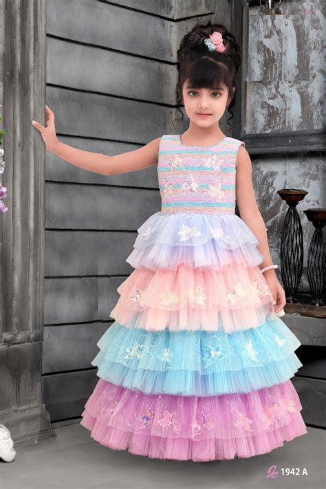 Multi Layer Baby Girl Dress Designs Children Frock Patterns Lace Design ...