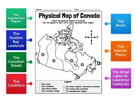 Regions Of Canada Labelled Diagram