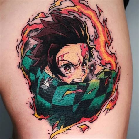 Anime demon slayer kimetsu sem yaiba tatuagens temporárias à prova