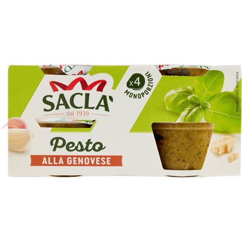 Pesto alla genovese SACLÀ 4 X 45 G Coop Shop