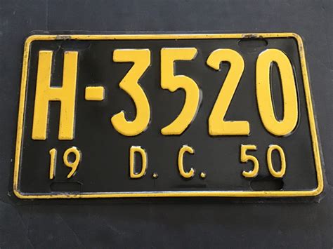 Washington D C License Plate Tag District Of Columbia Ebay