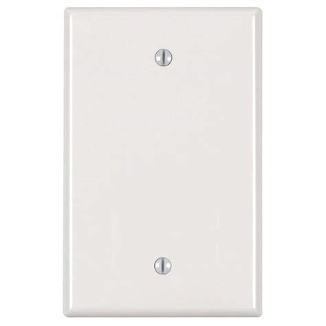 Reviews For Leviton 1 Gang Midway Blank Nylon Wall Plate White Pg 1