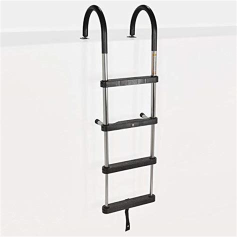 Recpro Marine Pontoon Boat Ladder Heavy Duty 316ss 4 Step Removable