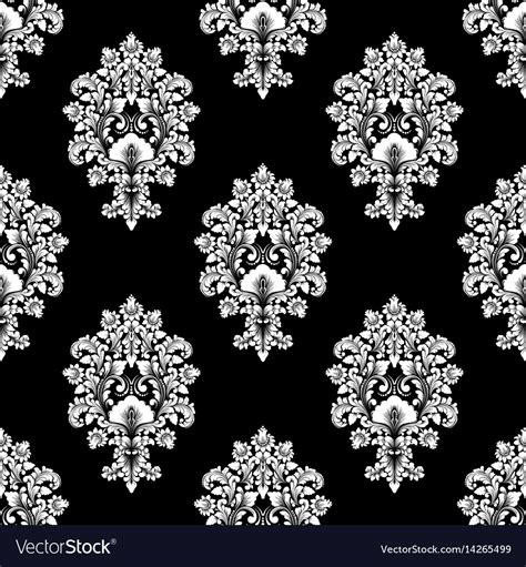 Damask Seamless Pattern Background Classical Vector Image