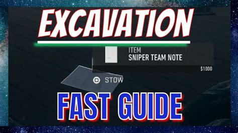 Mw Dmz Excavation Fast Guide Tier Redacted Faction Youtube