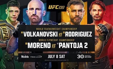 Ufc Volkanovski Vs Rodr Guez Y Moreno Vs Pantoja Horarios