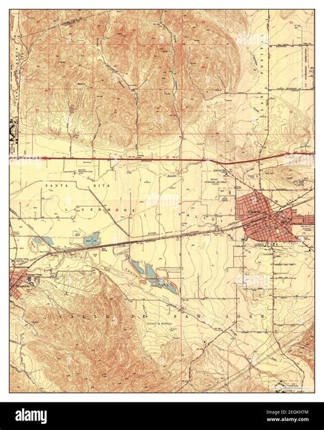 Livermore California Map 1953 124000 United States Of America By Timeless Maps Data Us