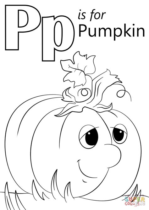 P For Pumpkin Worksheets