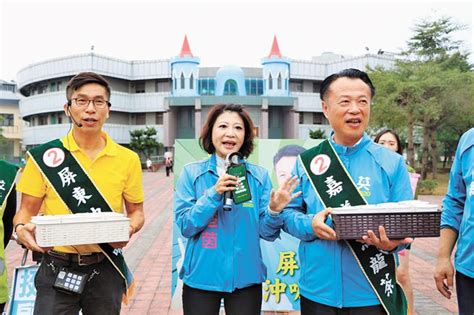 屏東第一選區翁章梁陪鍾佳濱掃街 葉壽山返母校 新聞 中國時報