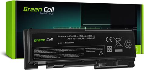 Bateria Do Laptopa Green Cell Bateria Do Laptopa Lenovo Thinkpad T S