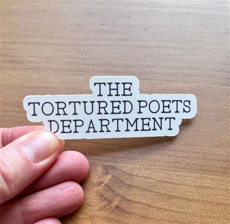 The Tortured Poets Department Vinyl Sticker Ttpd Stickers Taylor