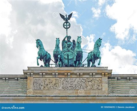 Cuadriga De La Puerta De Brandenburgo Imagen De Archivo Imagen De