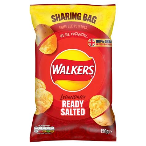 Walkers Ready Salted Sharing Crisps Ocado