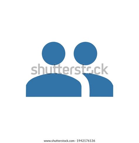 Vector Logo Blue Characters Team Work Stock Vector (Royalty Free ...