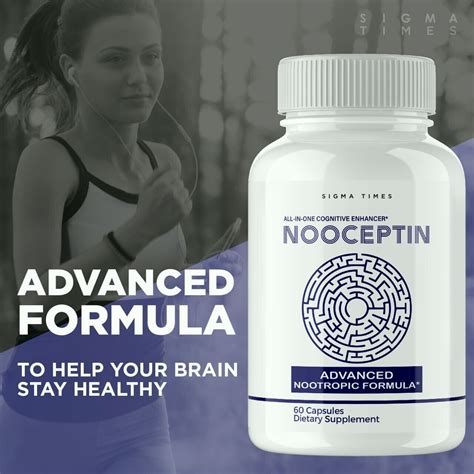 3 Pack Nooceptin Cognitive Enhancer Capsules For Cognition And