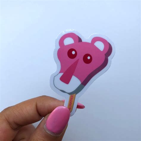 Pink Panther Sticker Pink Panther Popsicle Sticker Paleta Sticker