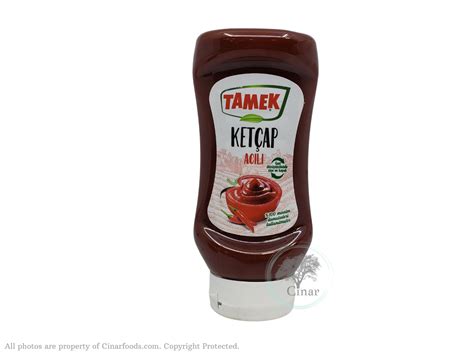 Tamek Hot Tomato Ketchup Acili Ketcap 12 5 Oz 355 Gr Cinar