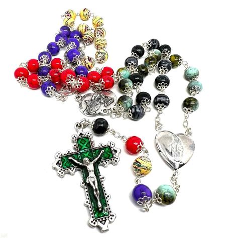 Dedicated To Pope Francis - Black Glass Rosary - Blessed by Pope ...