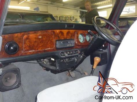 Classic Rover Mini Lamm Cabriolet In Burgundy Red