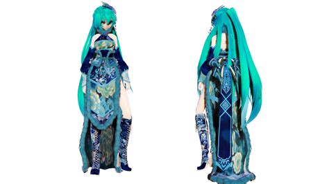 Model Dl Tda Winter Chinese Dress Miku By Elina002 On Deviantart