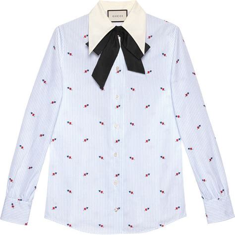 Gucci Pierced Hearts Fil Coupé Shirt €610 Liked On Polyvore Featuring