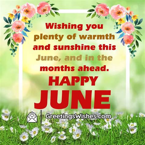 Happy June Month Wishes 01 June Greetings Wishes