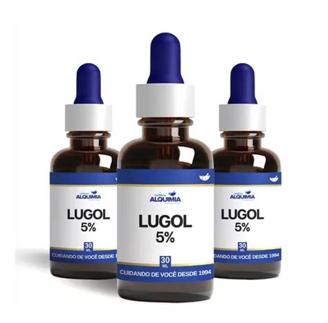 Solução De Lugol 5 30 Ml Kit 3 Frascos Iodo Inorgânico