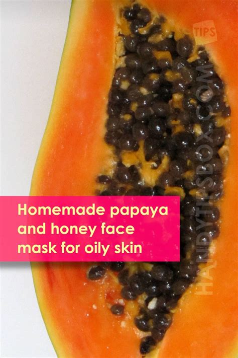 Homemade Papaya And Honey Face Mask For Oily Skin In 2023 Mask For