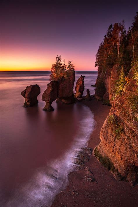 Hopewell Rocks sunrise, Hopewell Cape, New Brunswick, Canada | New brunswick canada, East coast ...