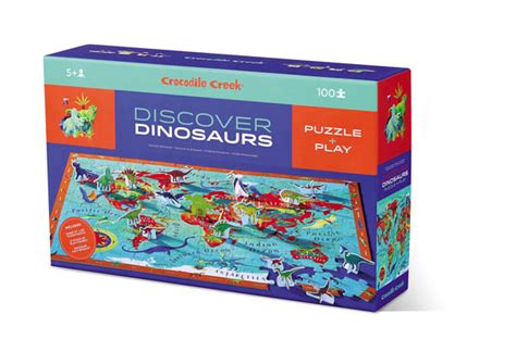 Discover Dinosaurs Learn Play Puzzle 100 Pieces Crocodile Creek