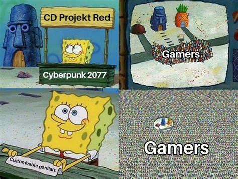 SpongeBob | Cyberpunk 2077 Genital Customization | Know Your Meme