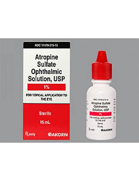 ATROPINE SULFATE OPHTH SOL 1% EYE DROPS 15ML