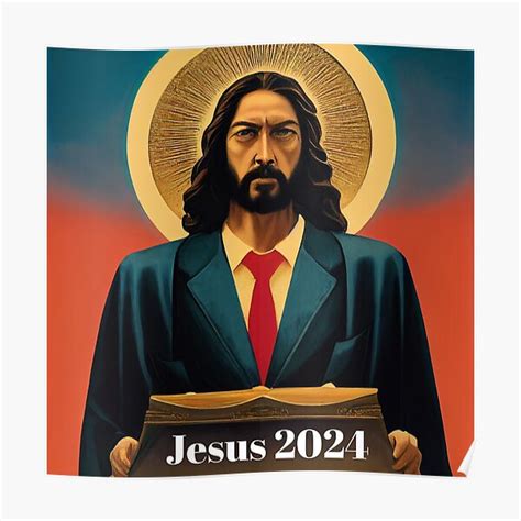 "Jesus 2024" Poster for Sale by patriart | Redbubble