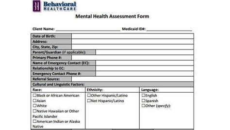 Free 8 Health Assessment Form Samples In Pdf Ms Word