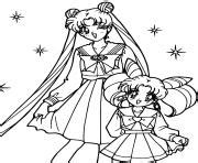 Coloriage Sailor Moon Girls JeColorie