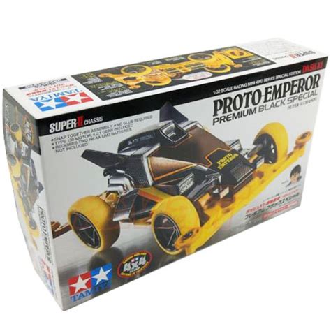 Tamiya 田宮 1 32 Mini 4WD Super II Chassis Dash X1 Proto Emperor Black